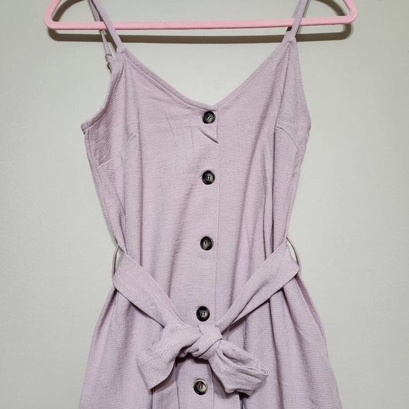 ELIZABETH CROSBY Anthropologie NWT Pink Emma Dress Tie Waist Large #0242-3 - Picture 2 of 9